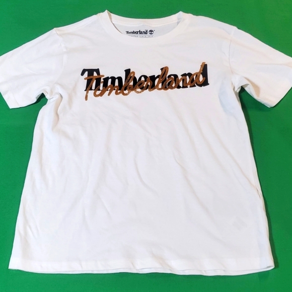 Timberland Other - Kids Timberland size 10/12 white logo shirt T-shirt